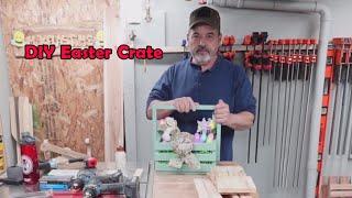 DIY wooden Easter Egg crate so easy to make