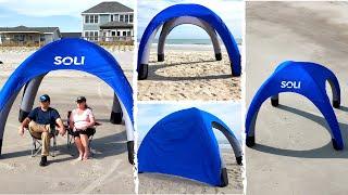 Life's a Beach with This Game-Changing Portable Inflatable Beach Canopy ~ SOLI
