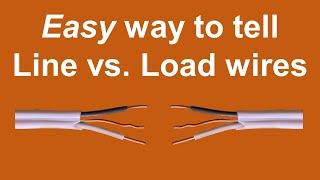 How to tell line and load wires when installing GFCI, dimmer/smart switch, or floor heating control