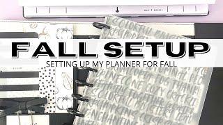 FALL PLANNER SETUP | SETTING UP MY PLANNER FOR FALL