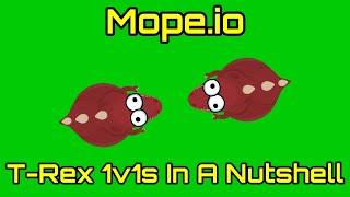 Mope.io: T-Rex 1v1s In A Nutshell