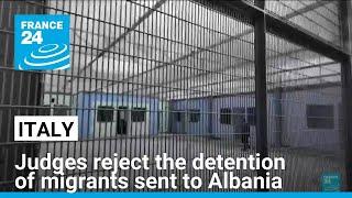 Migrants leave Albania for Italy as judges reject detentions • FRANCE 24 English