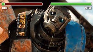 Atom vs. Metro WITH HEALTHBARS | HD | Real Steel