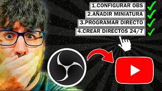 Cómo hacer Directos en Youtube con obs "incluido 24/7"