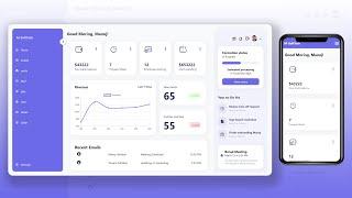 Responsive Admin Dashboard Using HTML CSS & JavaScript