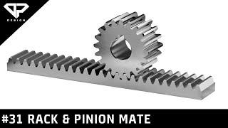 Learning Solidworks #31 : Rack and Pinion Mate | Mechanical Mates | Solidworks Assembly | DP DESIGN