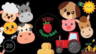 Berry Happy Baby's Farm Fun - High Contrast Baby Sensory Video