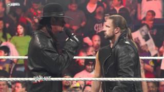Raw: Shawn Michaels interrupts Triple H and The Undertaker