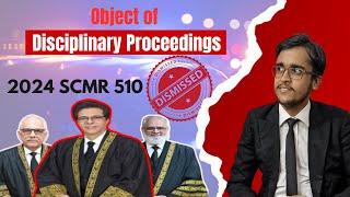 OBJECT of DISCIPLINARY PROCEEDINGS | MISCONDUCT | Dismissed from Service