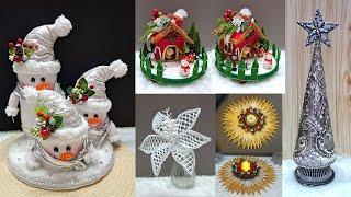 5 Easy Budget Friendly Christmas Decoration idea from waste Materials | DIY Christmas craft idea409