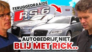 Autobedrijf niet blij met Rick i.v.m. teruggedraaide RS6!!