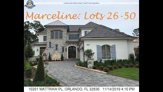 Marceline neighborhood, Lots 26 through 50 (except as noted below), Golden Oak Florida, Dec 25, 2019