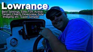 Lowrance Elite FS 9 Tips and Tricks (2D, Downscan, Side Scan, Active Target)