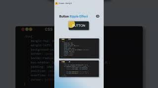 Button Ripple Effect using JavaScript #shots #shortvideo #html #js