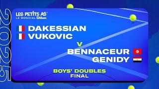 Les Petits As 2025 | Boys Doubles Final | DAKESSIAN/VUKOVIC vs. BENNACEUR/GENIDY