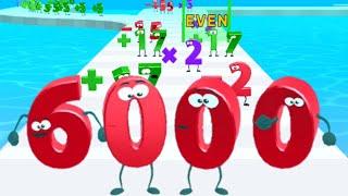 Number Run - Number Master, Digit 3D - Match Game, Level Up Numbers - All Levels Gameplay Android