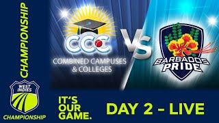  LIVE CCC v Barbados - Day 2 | West Indies Championship 2024 | Thursday 8th February