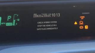 2012 Prius c 220,600 miles diagnoses. Hybrid system failure