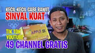 Receiver STB tv digital bagus, murah dan terbaik bisa youtube wifi | Matrix Apple kuning dvb T2 HD