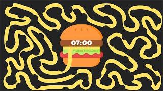 7 Minute Burger  Bomb Timer [ GIANT BURGER EXPLOSION ]