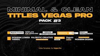 Free Minimal & Clean Titles Pack #3 Template (Sony Vegas Pro 13 or Newer)