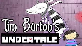 Undertale Characters in the style of Tim Burton