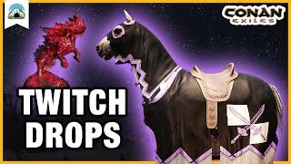 Midnight Caparison TWITCH DROP: Unlock Your Horse Armor | Conan Exiles: Age of War