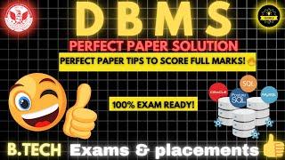 DBMS Paper Solution with Detailed Explanations | Step-by-Step Guide  | #rgpvexam #procoderjii