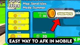 How To Afk Farm Coins In Toilet Tower Defense From Mobile? | Roblox Toilet Tower Defense