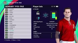 PES 2021 HUNGARY CLASSIC 1910-1945 PS4