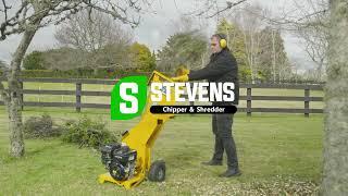 STEVENS 650 Chipper & Shredder - In Action