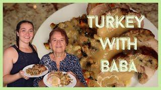 MY SERBIAN GRANDMA TEACHES ME HOW TO DEBONE A TURKEY | With homemade stuffing and gravy!