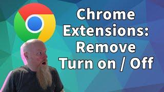 Remove Chrome extensions and toggle ON and OFF