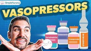 Vasopressors Drugs | Epinephrine, Norepinephrine, Vasopressin, Dobutamine, Dopamine