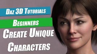 Daz 3D Beginners Tutorial : Building Custom Characters