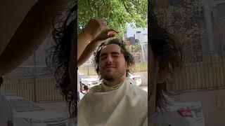 Luke Damant gets a $2 street haircut & shave in India  #shorts