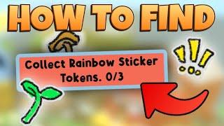 HOW To Find RAINBOW STICKER TOKENS? - Bee Swarm Simulator