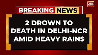 2 People Drown As Car Stuck In Flooded Underpass In Faridabad | India Today News