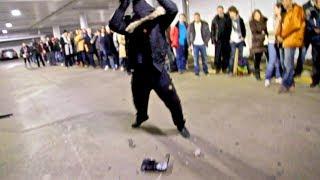 Insane man smashes PS4 at launch