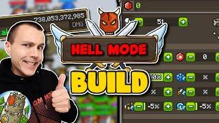 Grow Castle 2024 | Easy Hell Mode Build for Red Crystals