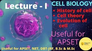 Basics Of Cell Biology|| Cell Biology Lecture videos|| For APSET, CSIR NET, DBT, M.Sc & B.Sc||Telugu