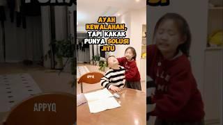 Ayah Kewalahan, Tapi Kakak Punya Solusi Jitu #kakakadik #berantem