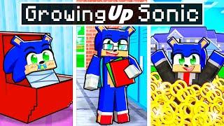 Growing Up as SONIC In Minecraft!