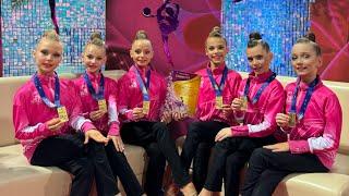 Всероссийские соревнования по художественной гимнастике|Команда «Рекорд»️‍ 5 обручей| 1 взрослый