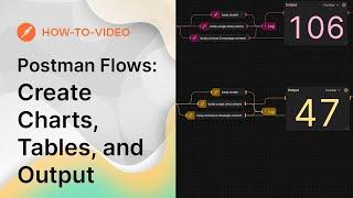 Create Charts, Tables, and Output | Postman Flows