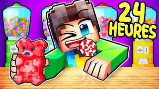 Se faufiler TOUTE LA NUIT dans une BOUTIQUE DE BONBONS sur Minecraft !