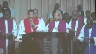 Bishop John H. Sheard presents His Son John Drew Sheard to Presiding Bishop Charles E. Blake