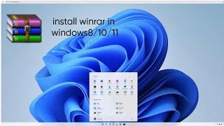 install winrar on windows8/10/11