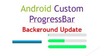 Android Custom ProgressBar and Update From Background Thread[Handler]