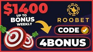 ROOBET PROMO CODE "4BONUS" — UP TO $1400 WEEKLY & 20% CASHBACK (Roobet Bonus Code 2025)